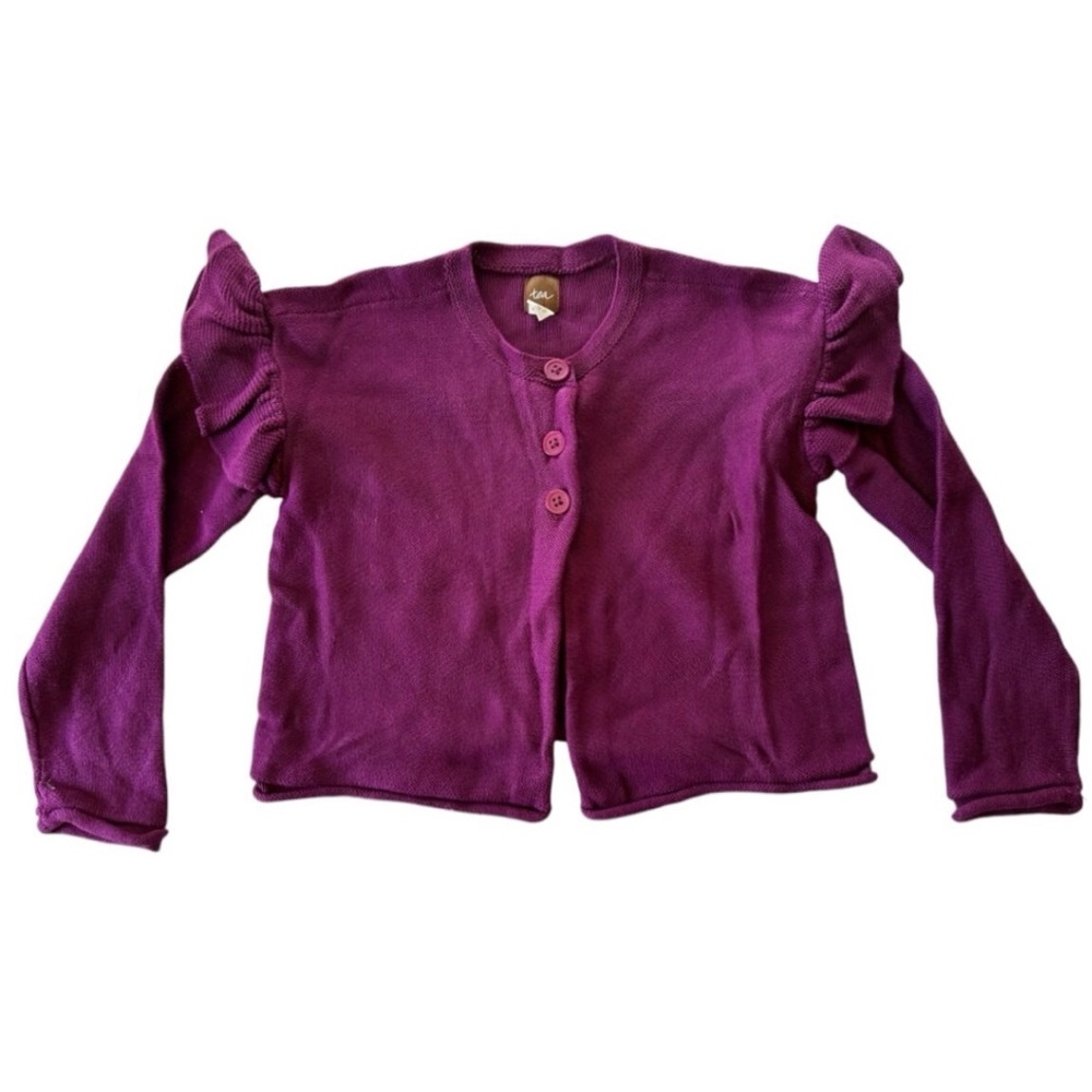 Tea Collection Ruffle Cardigan